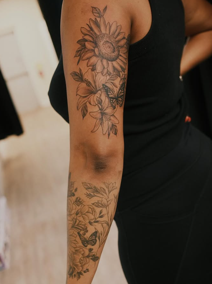Floral sleeve